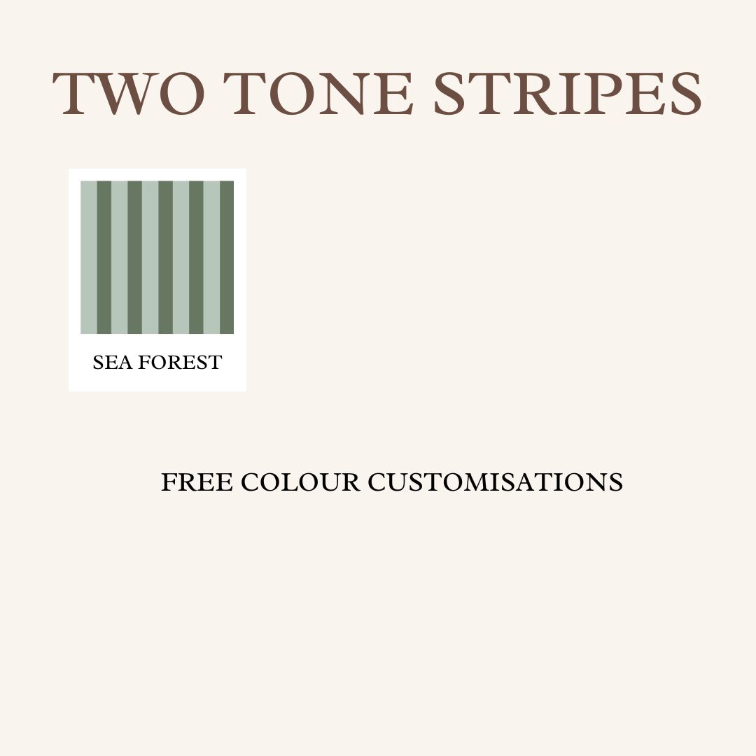 Two-Tone Vintage Stripes (Colour Options) Removable Wallpaper