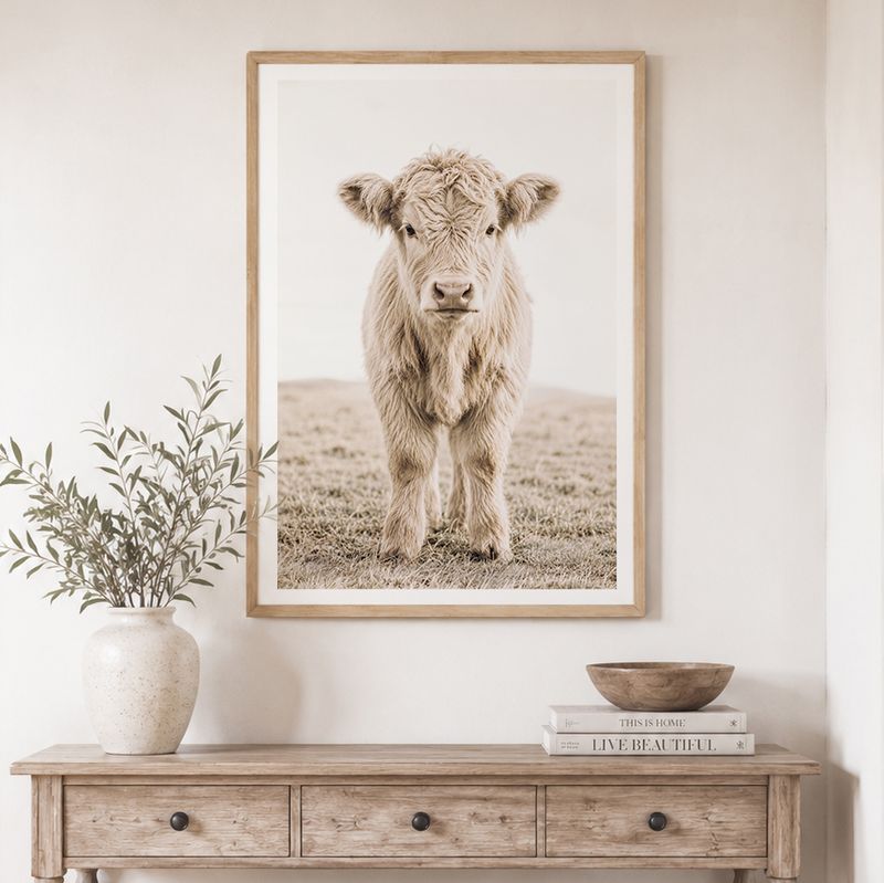 Highland Calf (portrait or landscape)