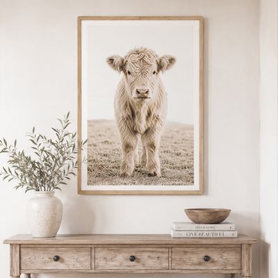 Highland Calf (portrait or landscape)