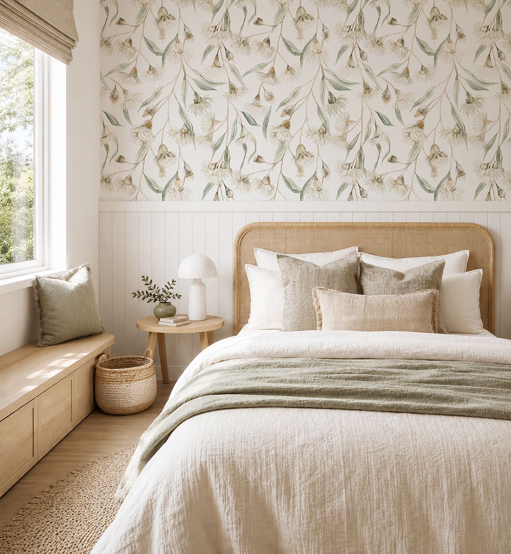Flowering Eucalyptus Removable Wallpaper