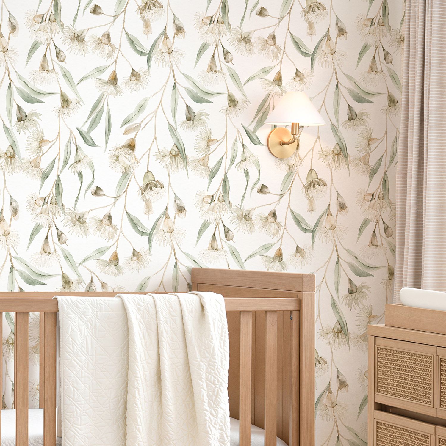 Flowering Eucalyptus Removable Wallpaper