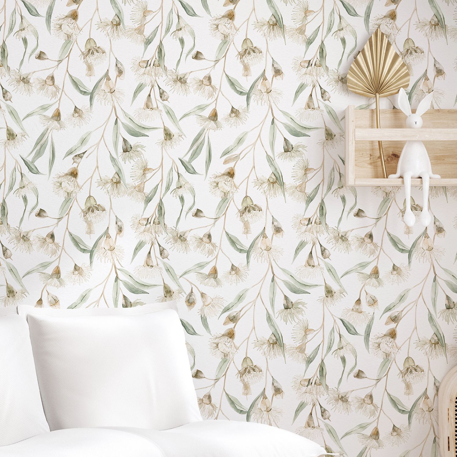 Flowering Eucalyptus Removable Wallpaper