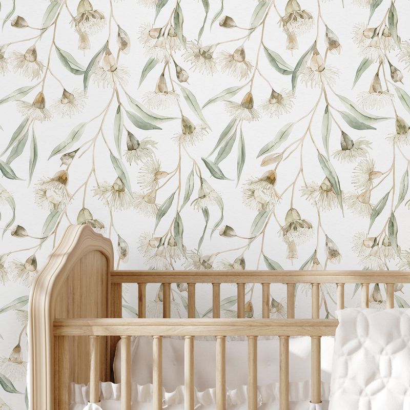 Flowering Eucalyptus Removable Wallpaper