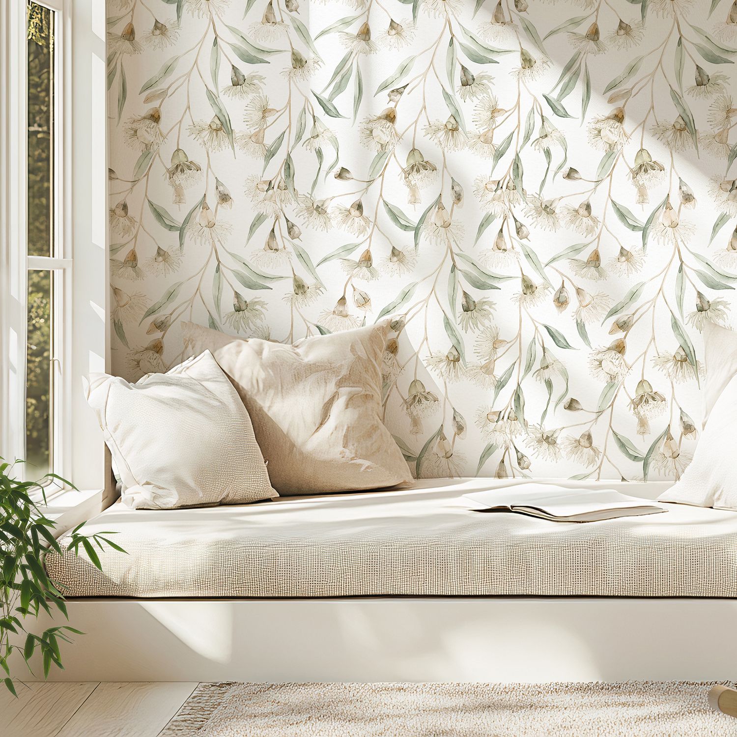 Flowering Eucalyptus Removable Wallpaper