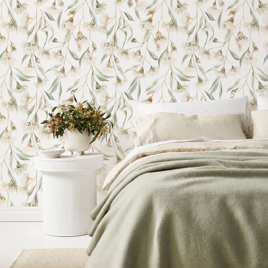 Flowering Eucalyptus Removable Wallpaper