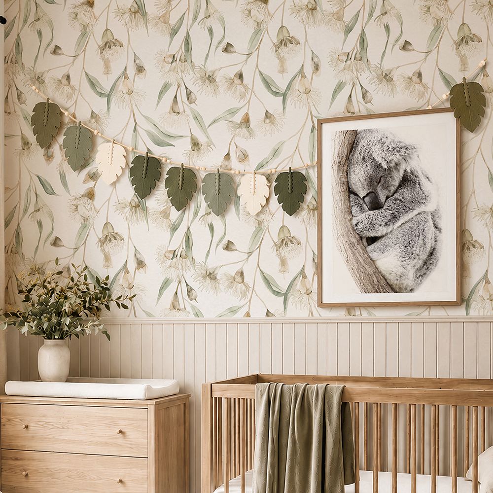 Flowering Eucalyptus Removable Wallpaper