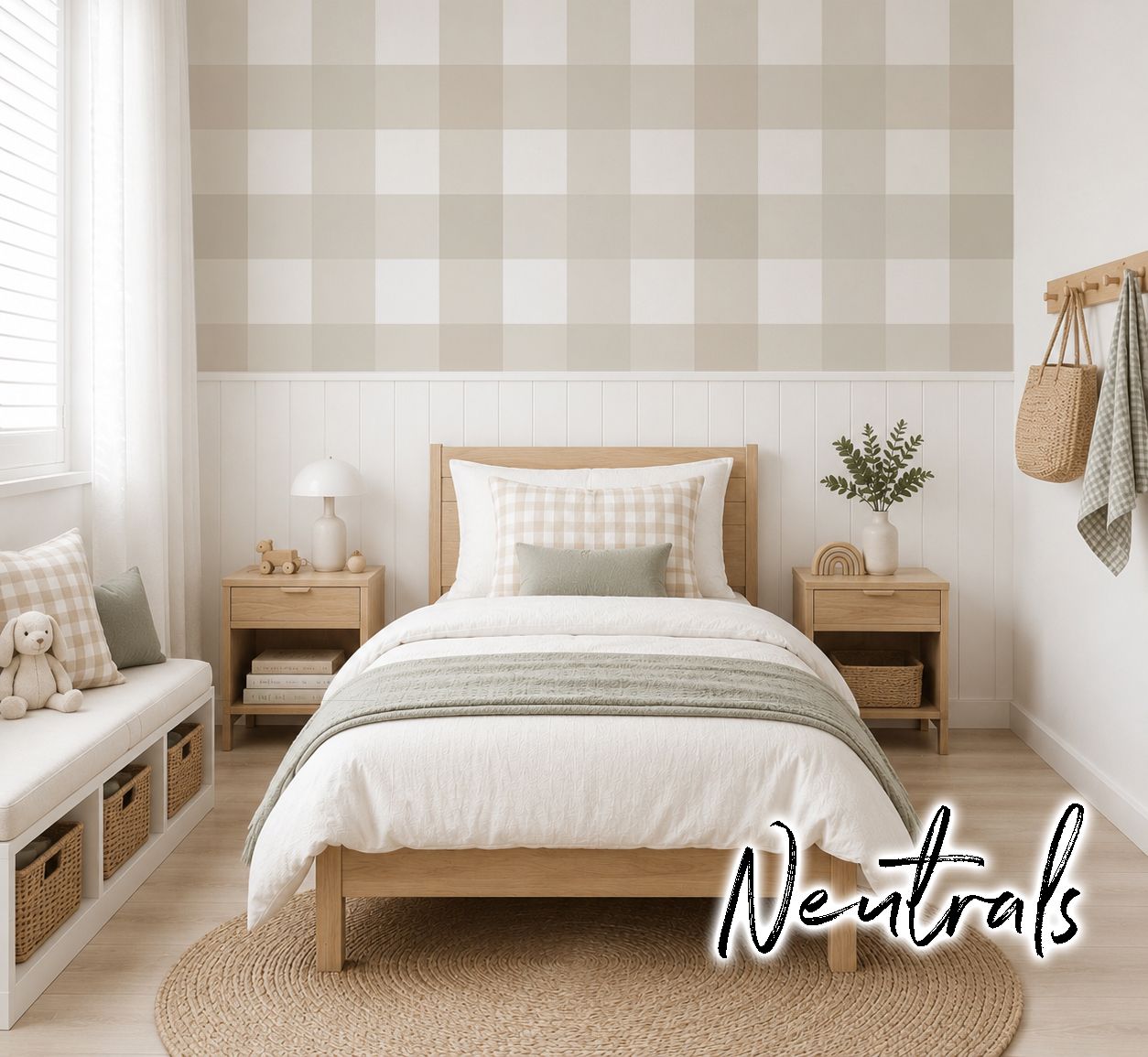 Gingham (Multi-colour) Removable Wallpaper