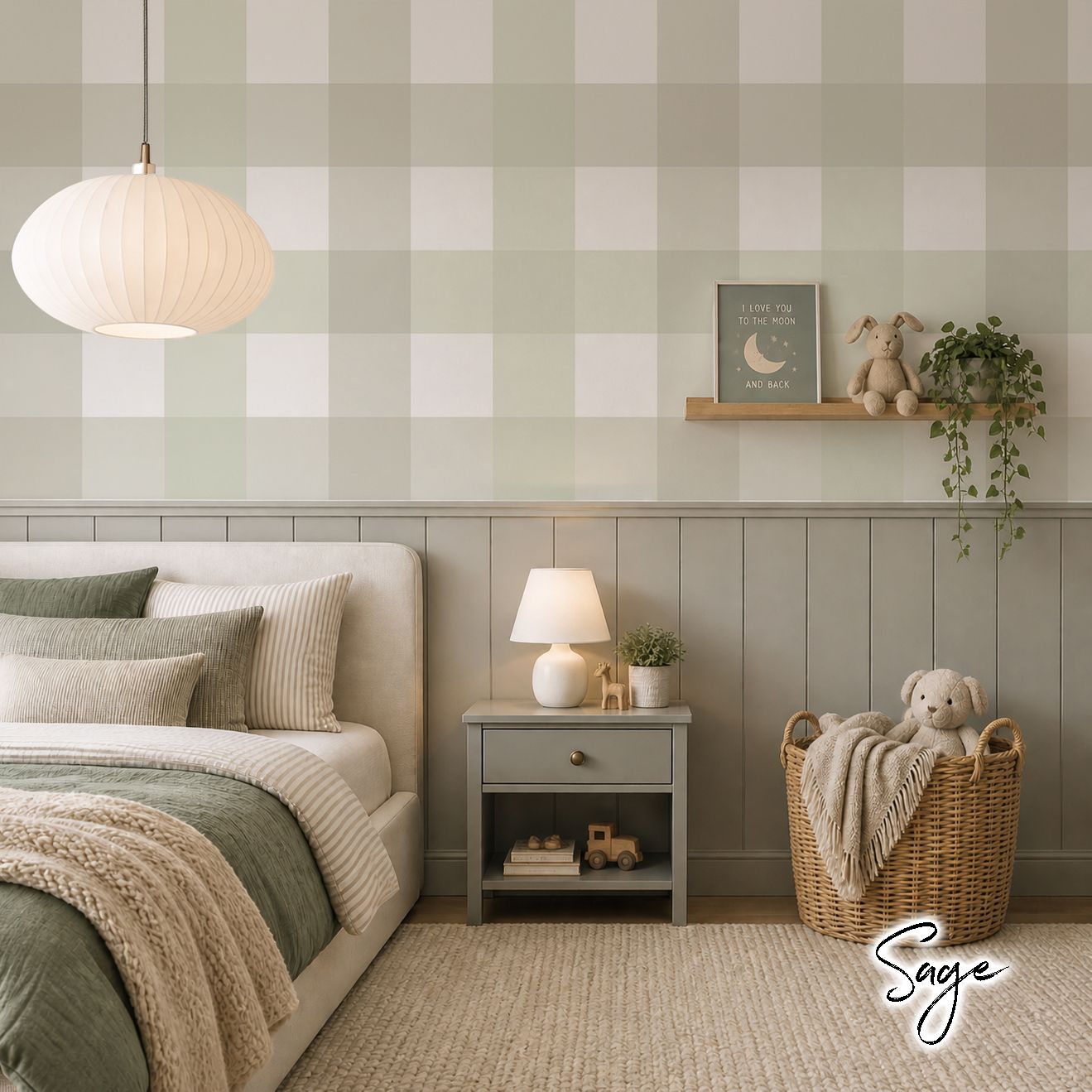 Gingham (Multi-colour) Removable Wallpaper