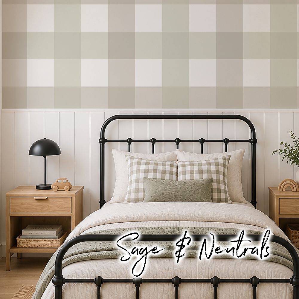 Gingham (Multi-colour) Removable Wallpaper