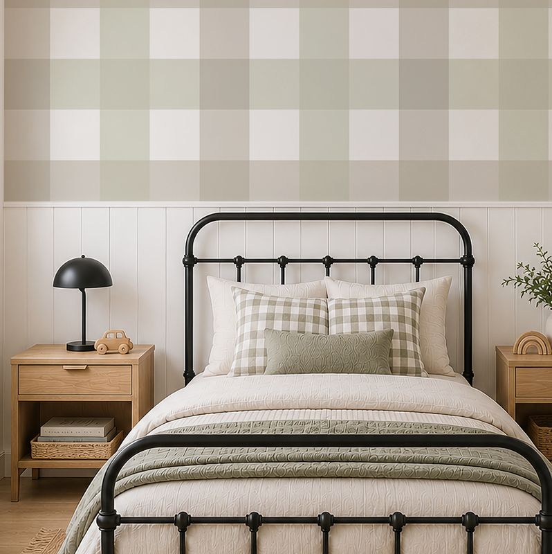 Gingham (Multi-colour) Removable Wallpaper
