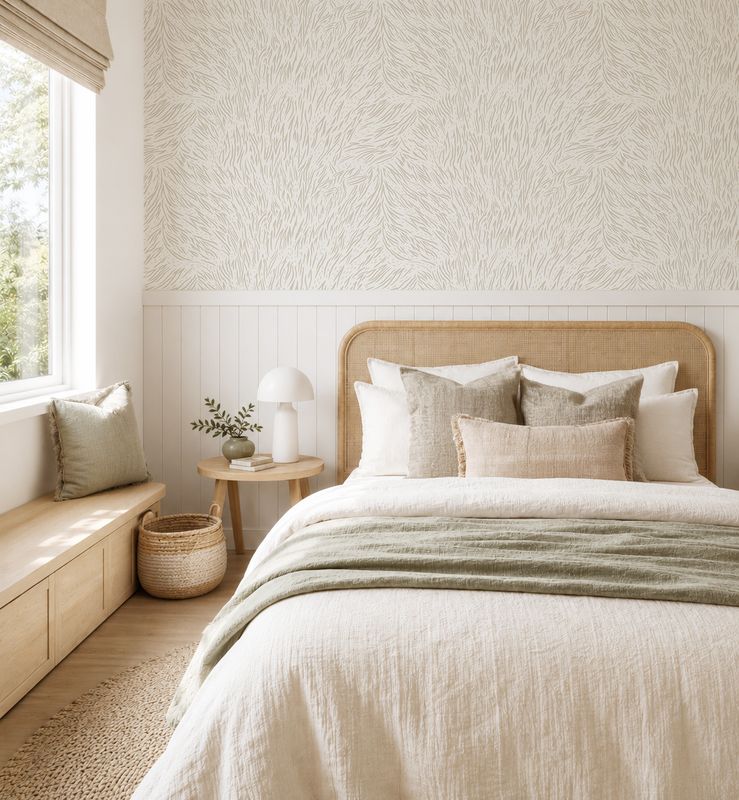 Coastal Whisper Removable Wallpaper (colour options)
