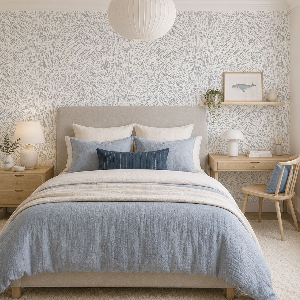 Coastal Whisper Removable Wallpaper (colour options)