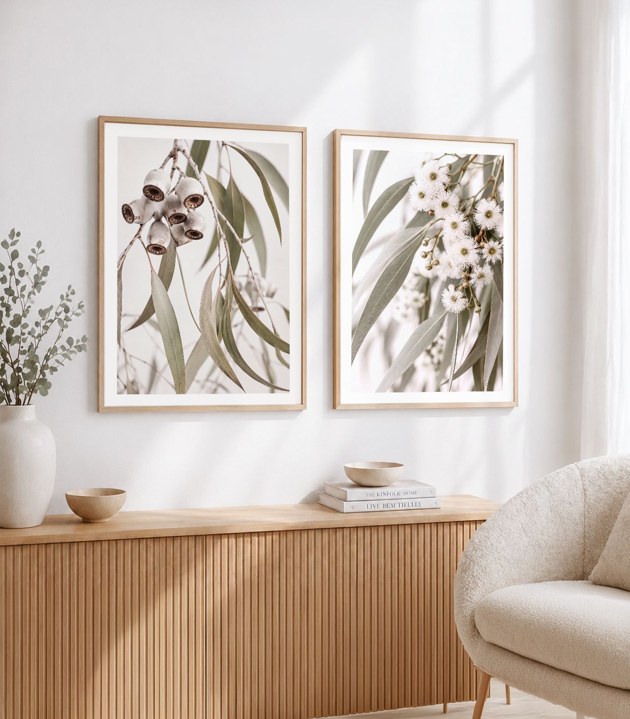 Eucalyptus Blooms &amp; Gungurru Gumnuts Set