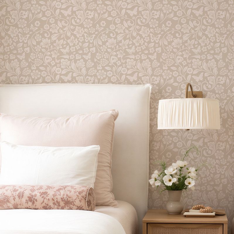 Flutter & Bloom Removable Wallpaper