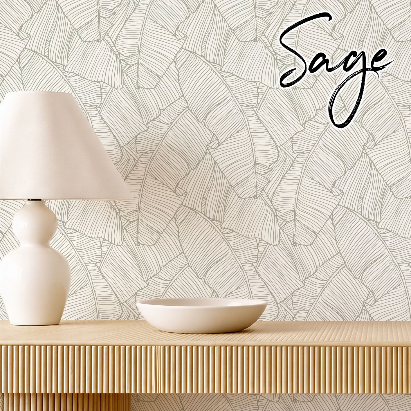 Leaves of Paradise Removable Wallpaper
