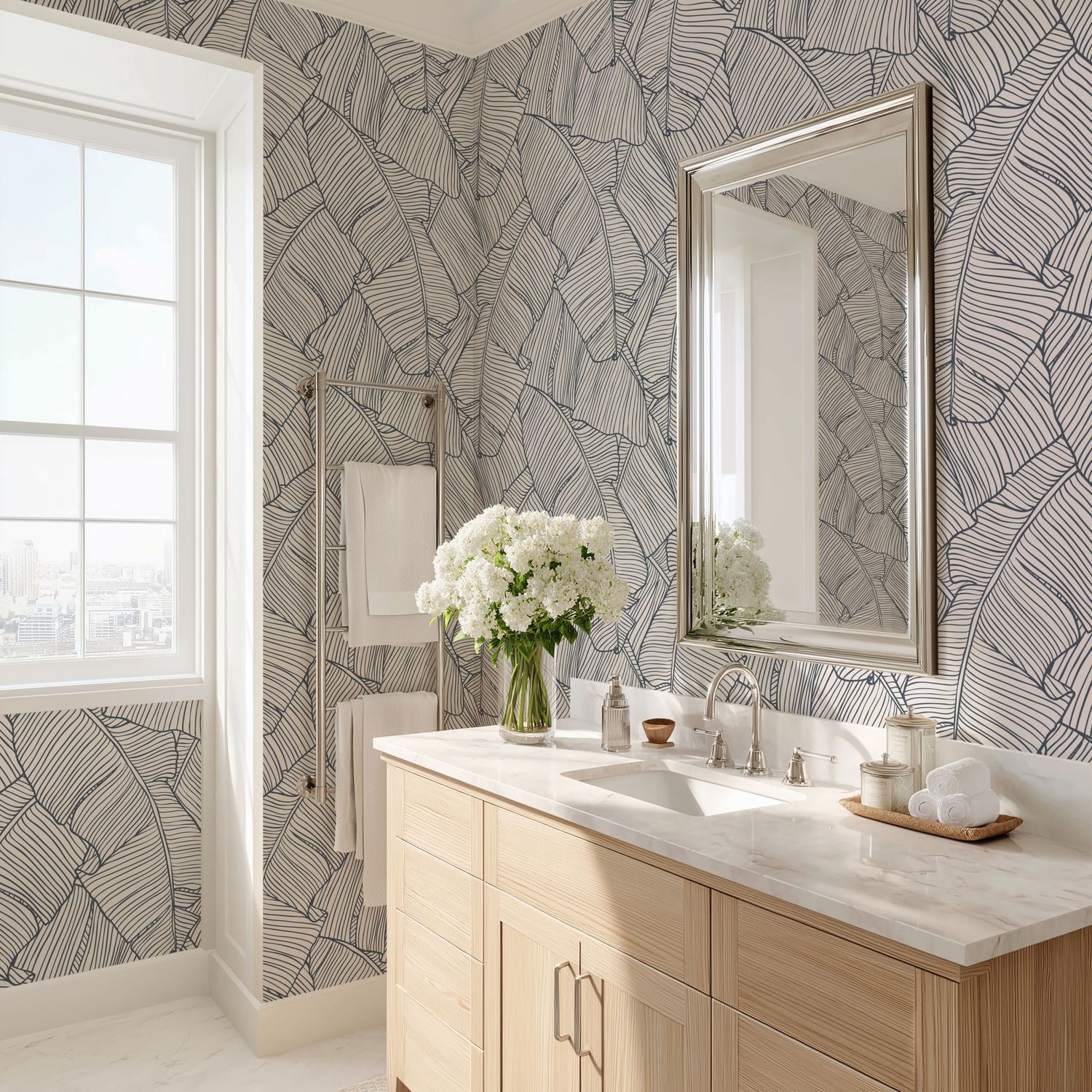Leaves of Paradise Removable Wallpaper