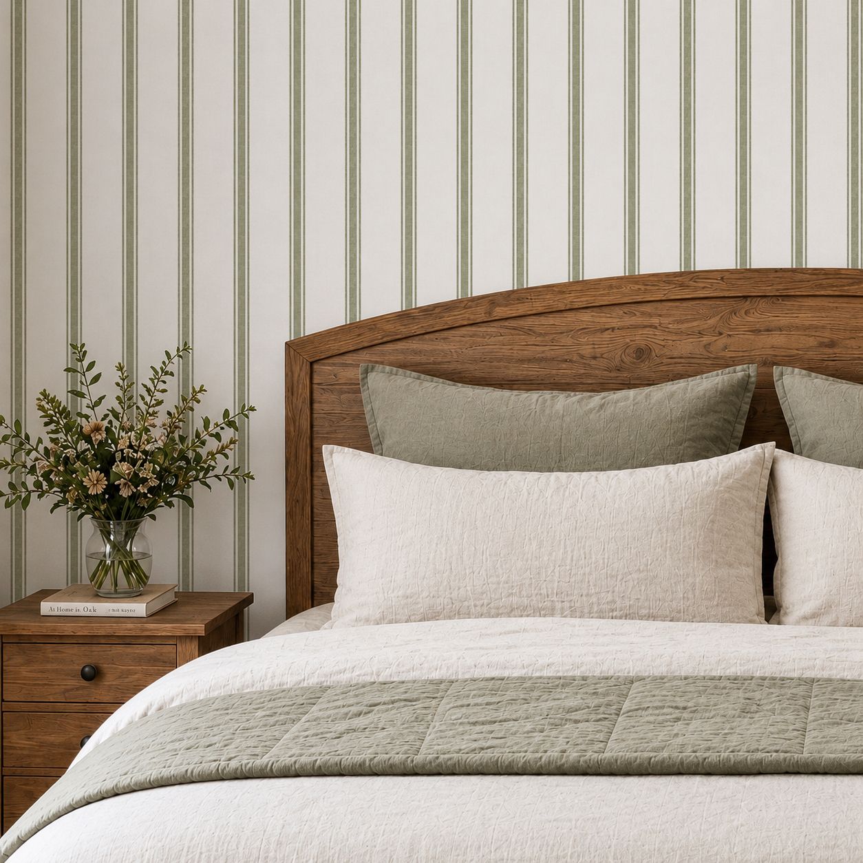 Provence Triple Stripe Removable Wallpaper (colour options)