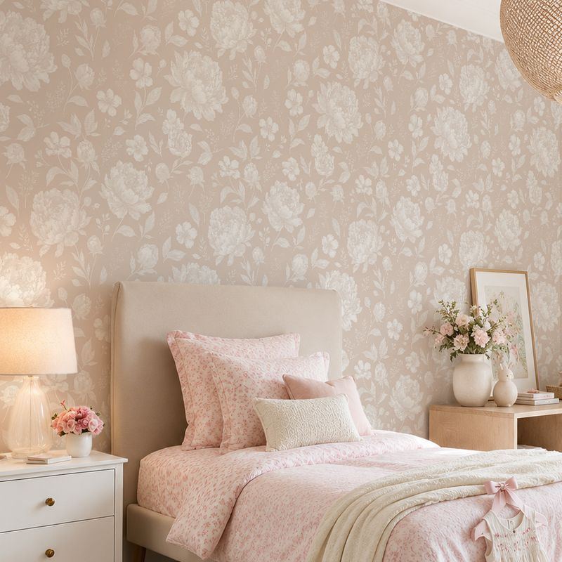 Vintage Florals Removable Wallpaper