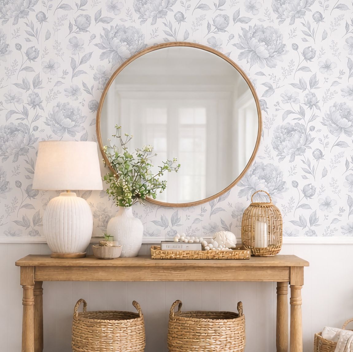 Vintage Florals Removable Wallpaper