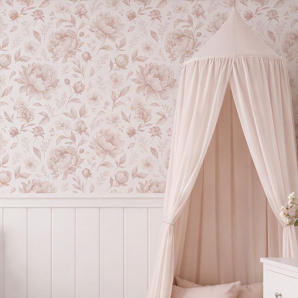 Vintage Florals Removable Wallpaper