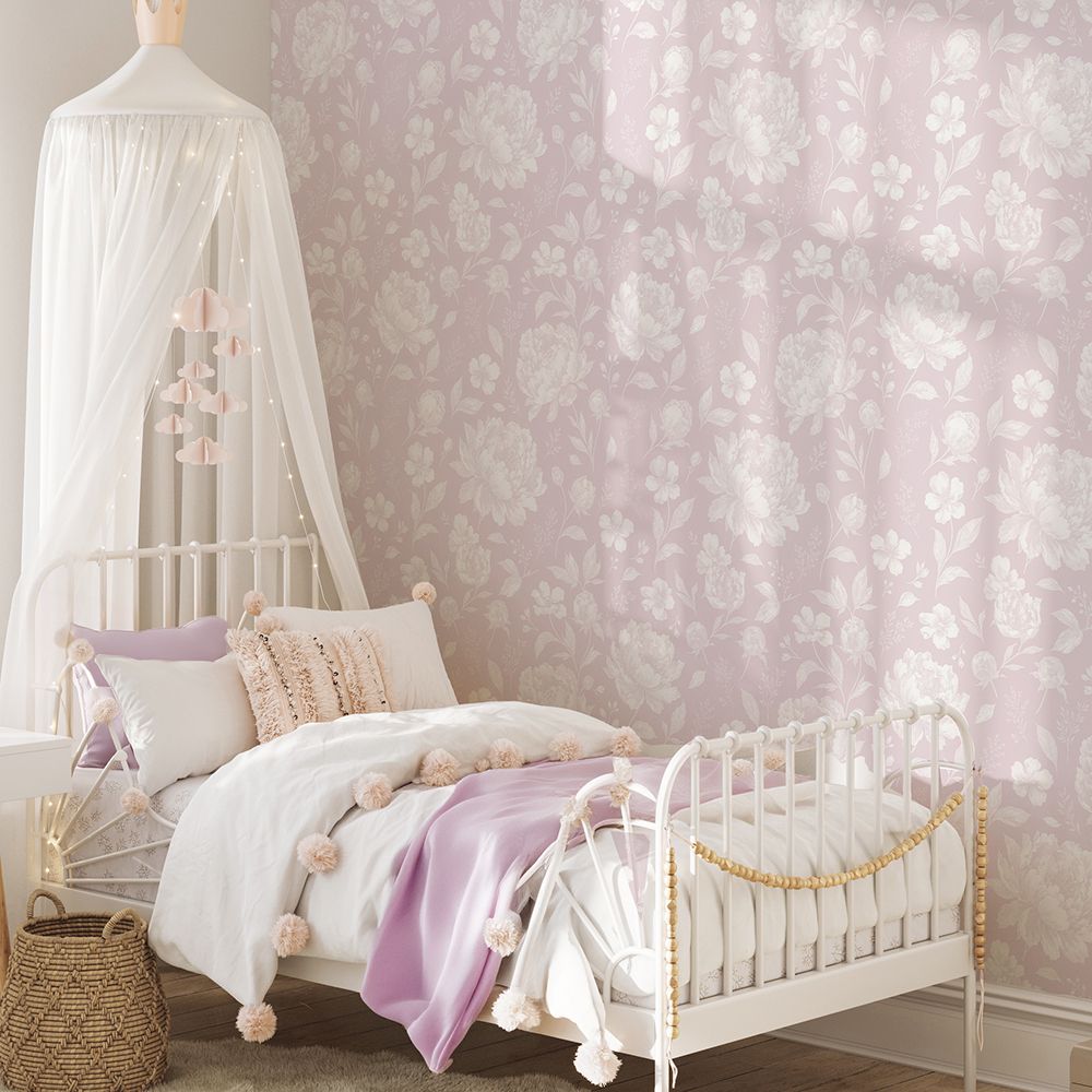 Vintage Florals Removable Wallpaper