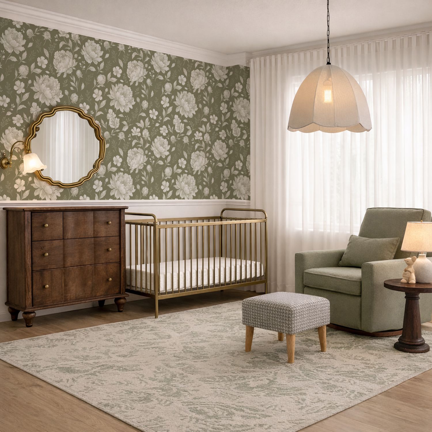 Vintage Florals Removable Wallpaper