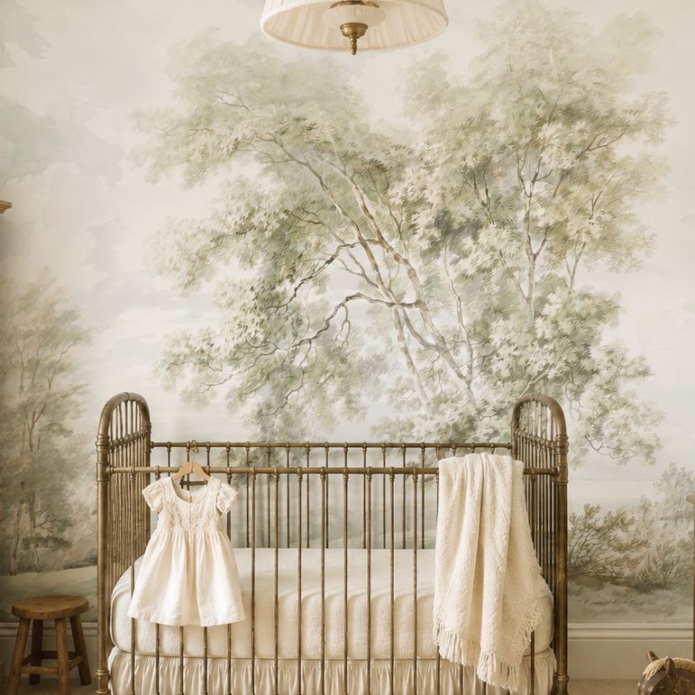 Vintage Countryside Removable Wallpaper Mural (Muted)
