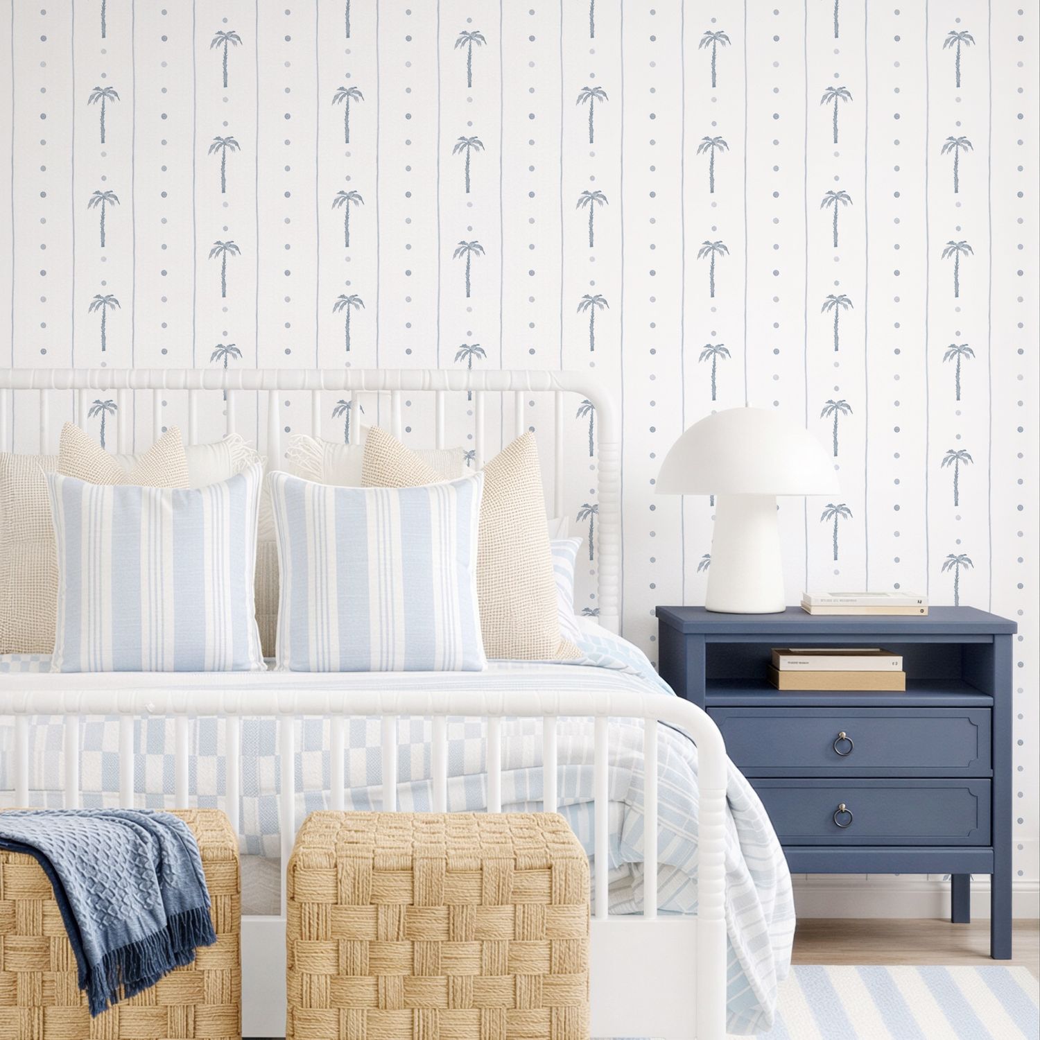 Line of Palms Removable Wallpaper Line of Palms Removable Wallpaper