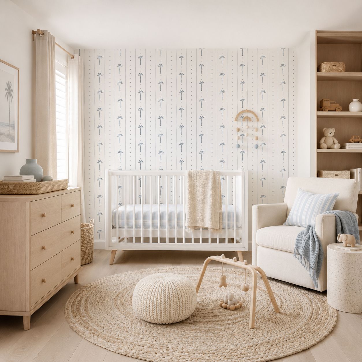 Line of Palms Removable Wallpaper
