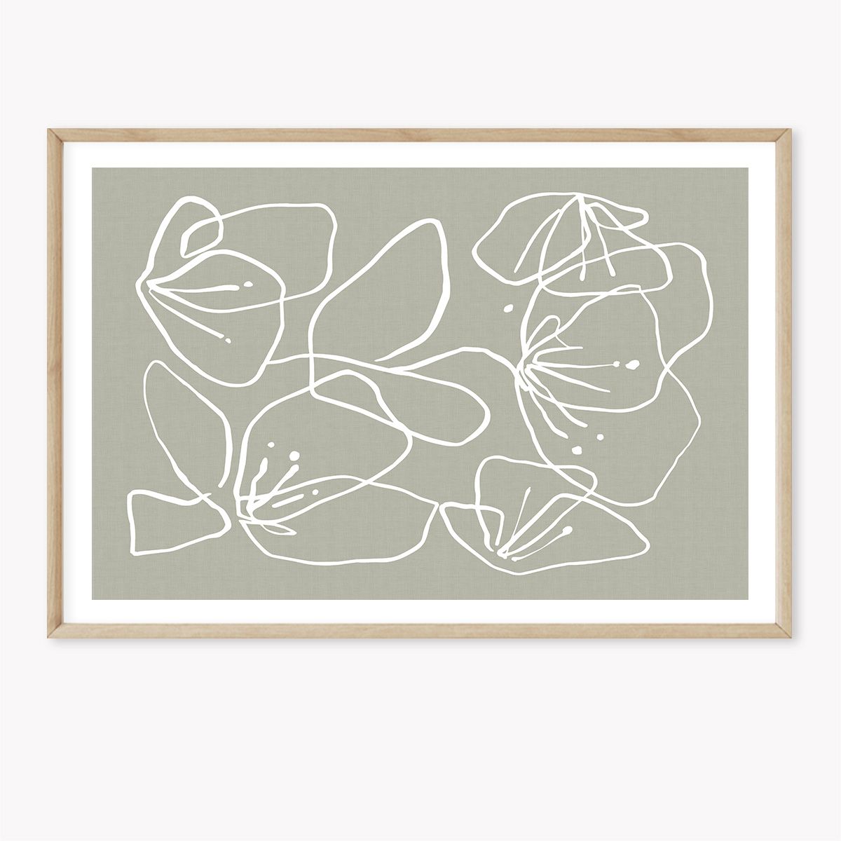 Eucalyptus (landscape with white border)