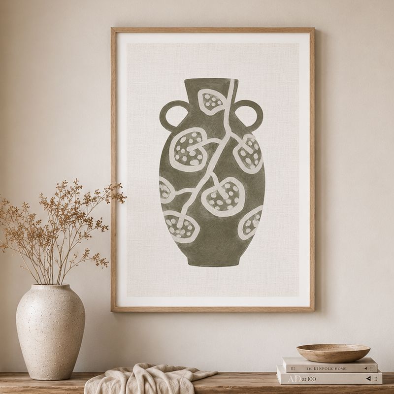 Clay Vase Study (Olive)