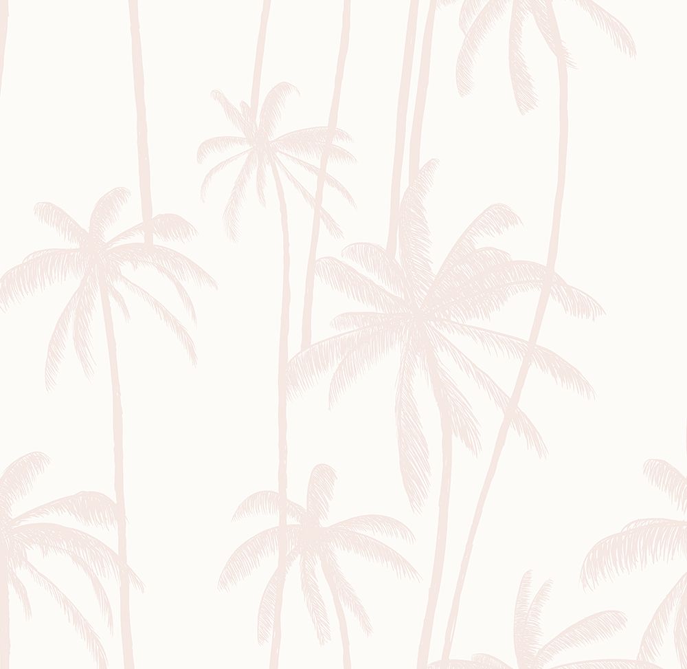 Dusty Blush Palms Removable Wallpaper