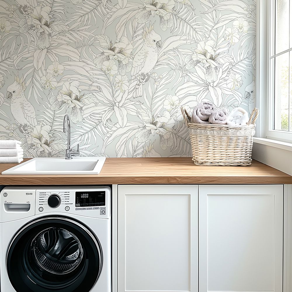 Cockatoo Canopy Removable Wallpaper (Colour options)