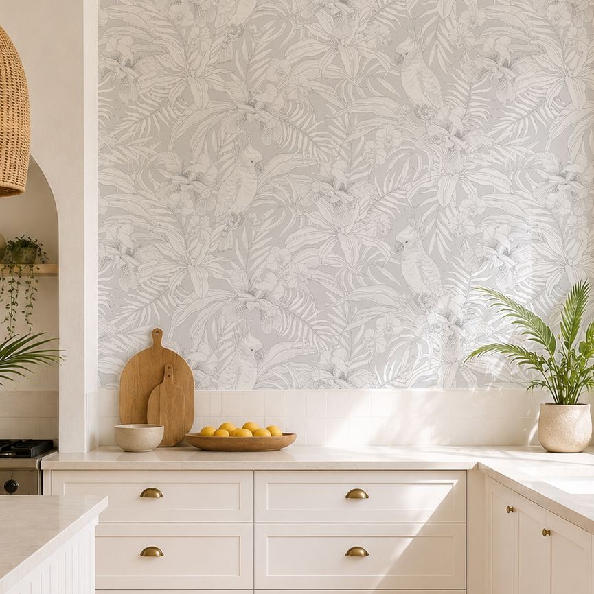 Cockatoo Canopy Removable Wallpaper (Colour options)