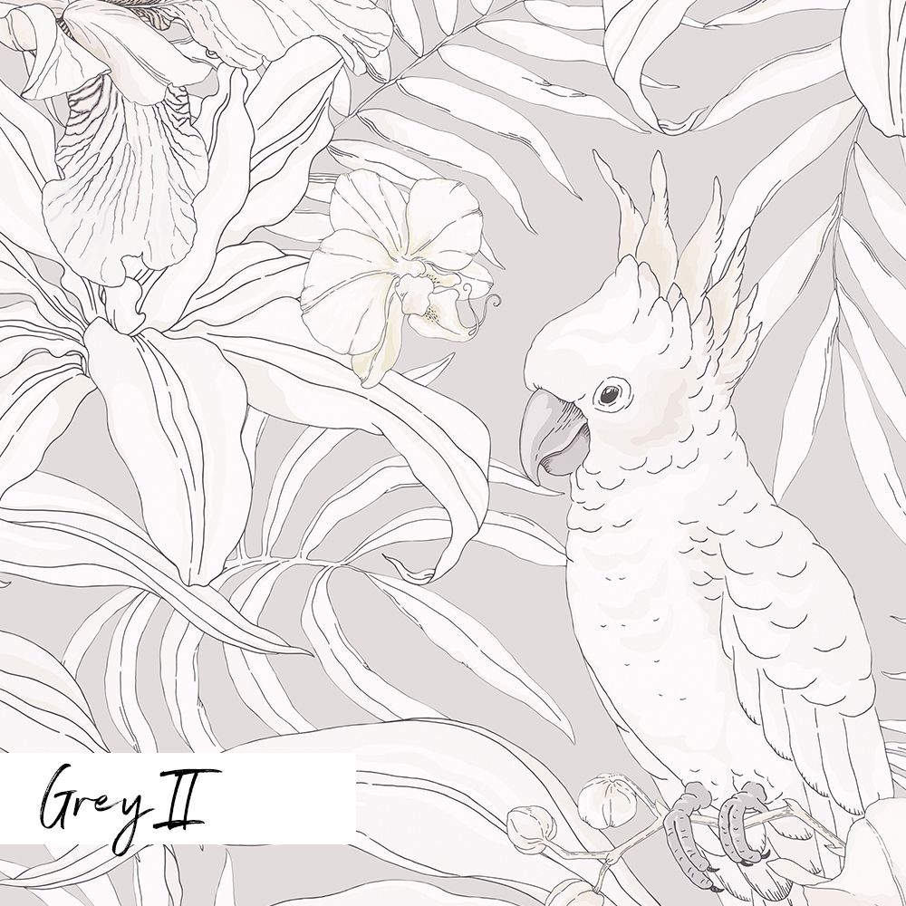 Cockatoo Canopy Removable Wallpaper (Colour options)