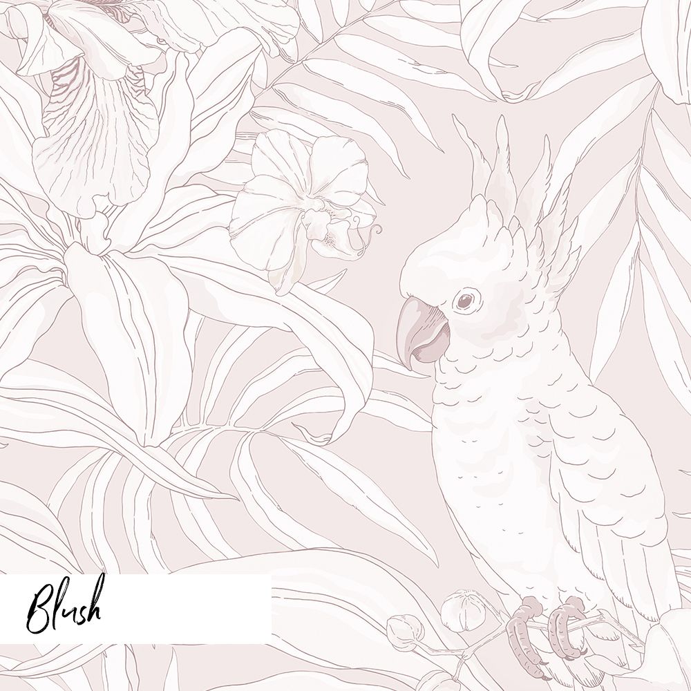 Cockatoo Canopy Removable Wallpaper (Colour options)