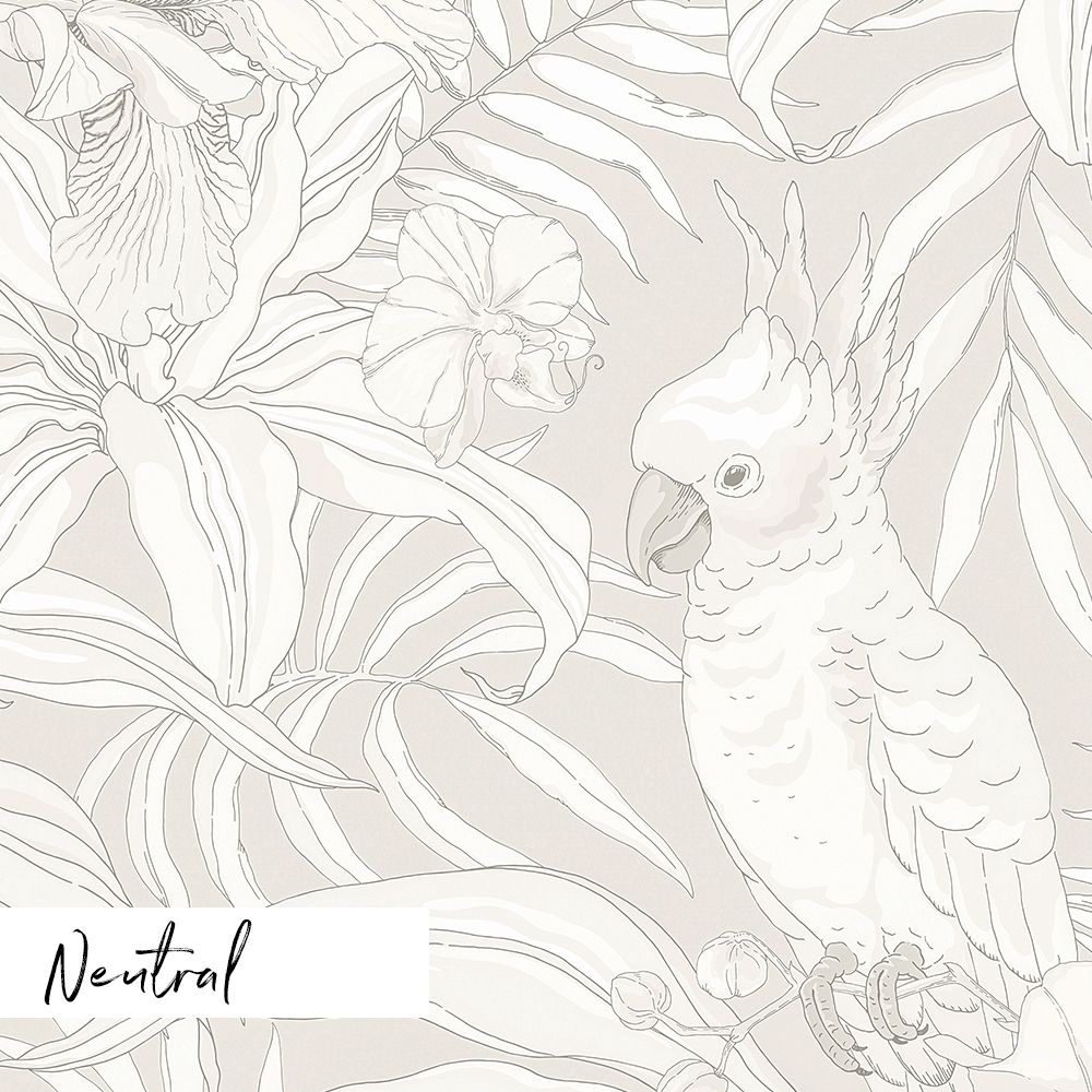 Cockatoo Canopy Removable Wallpaper (Colour options)
