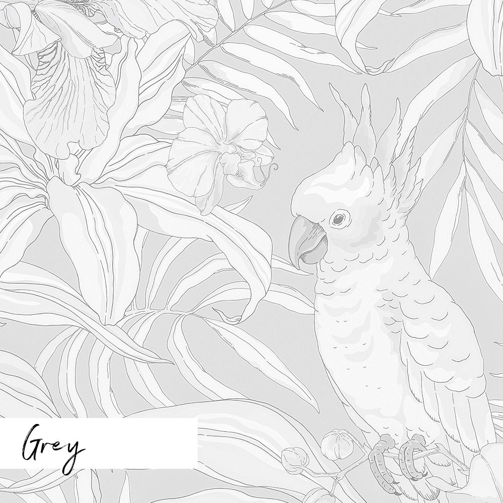 Cockatoo Canopy Removable Wallpaper (Colour options)