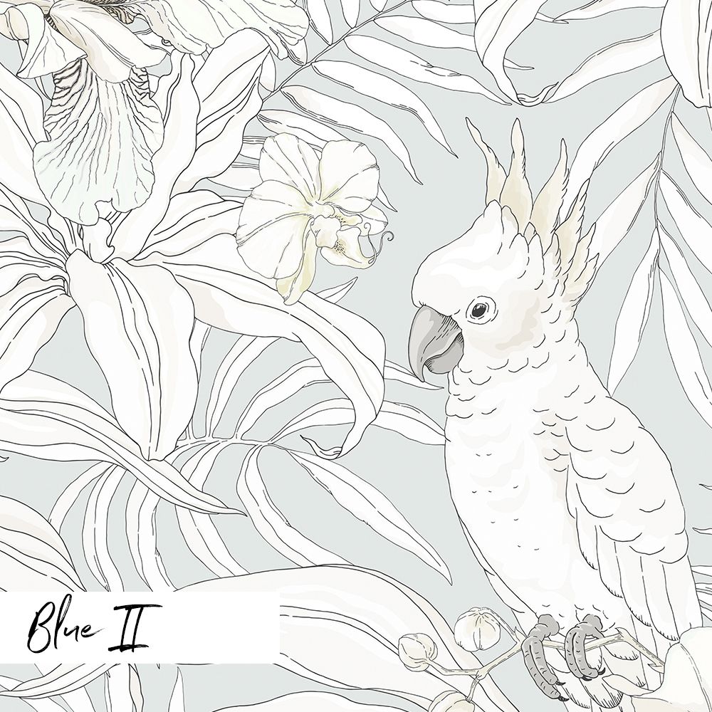 Cockatoo Canopy Removable Wallpaper (Colour options)