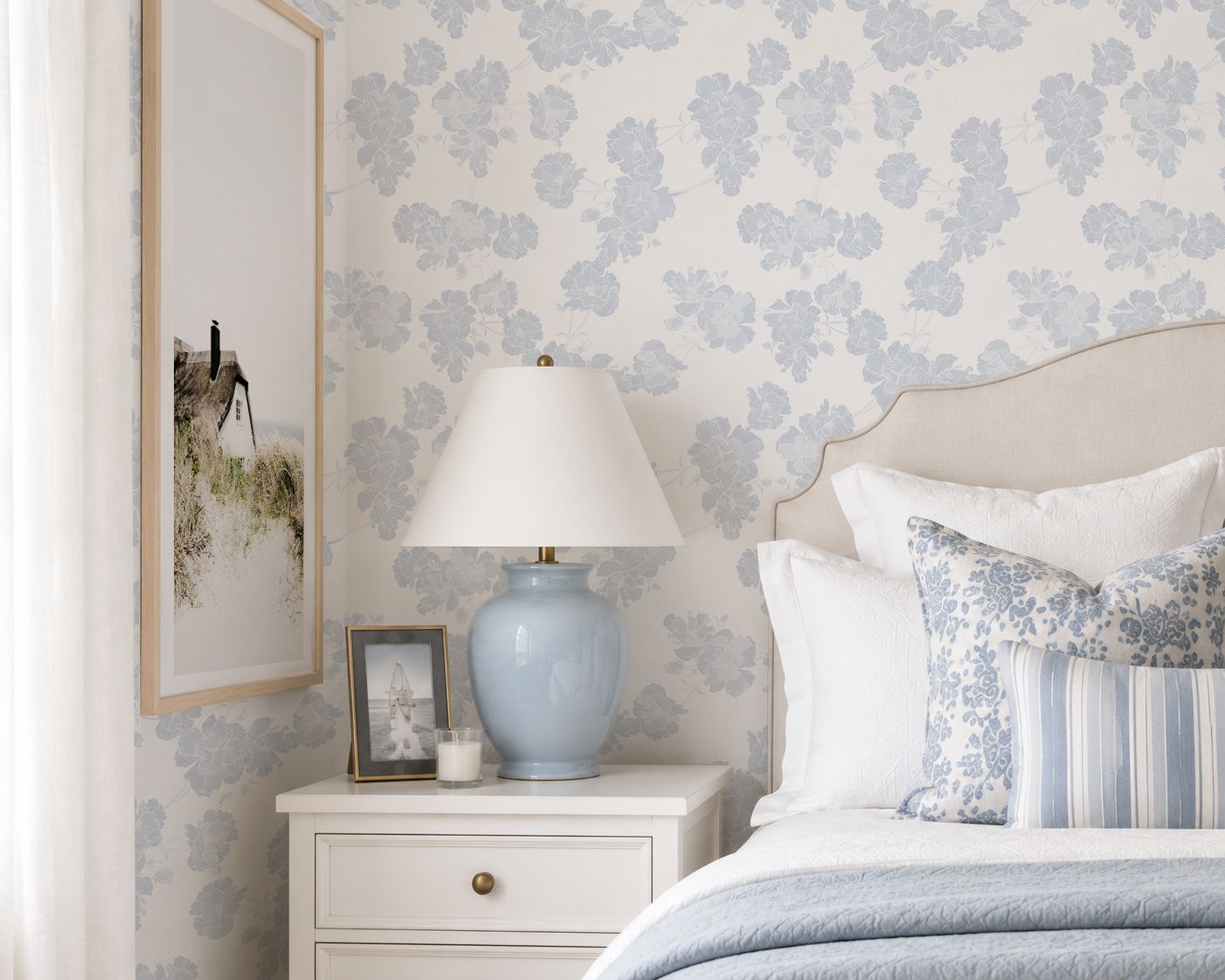 Porcelain Blooms Removable Wallpaper