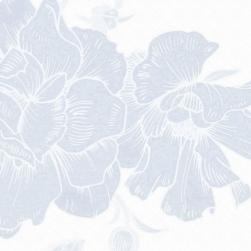 Porcelain Blooms Removable Wallpaper