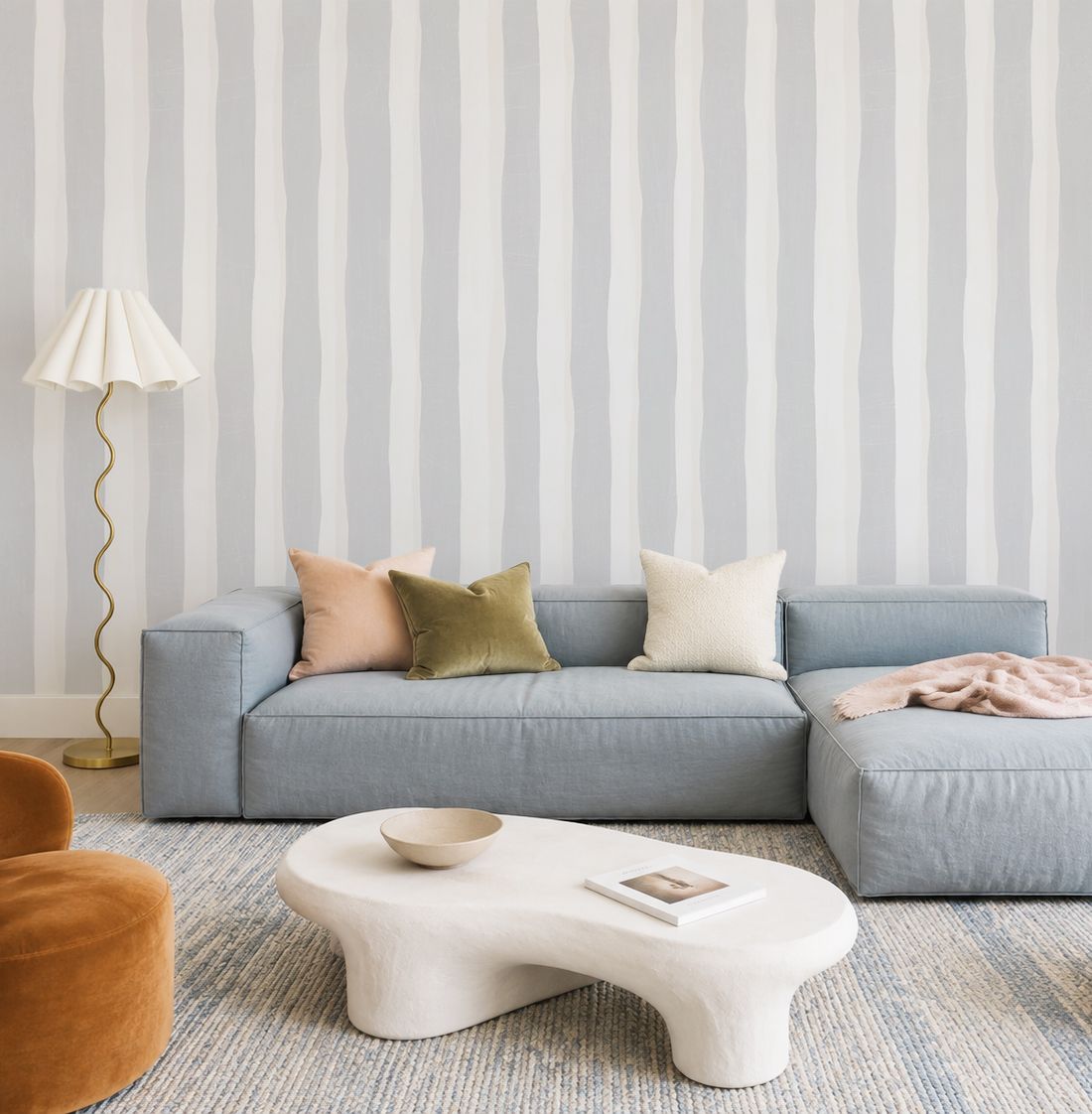 Tidal Stripe Removable Wallpaper (colour options)
