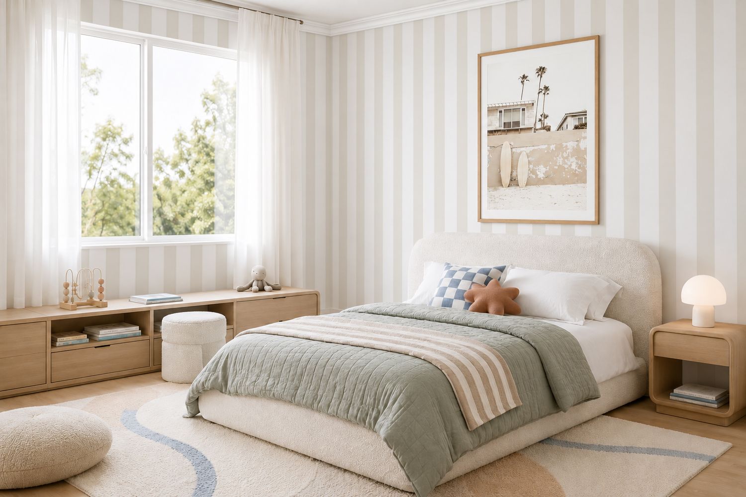 Stripes Removable Wallpaper (Neutral)