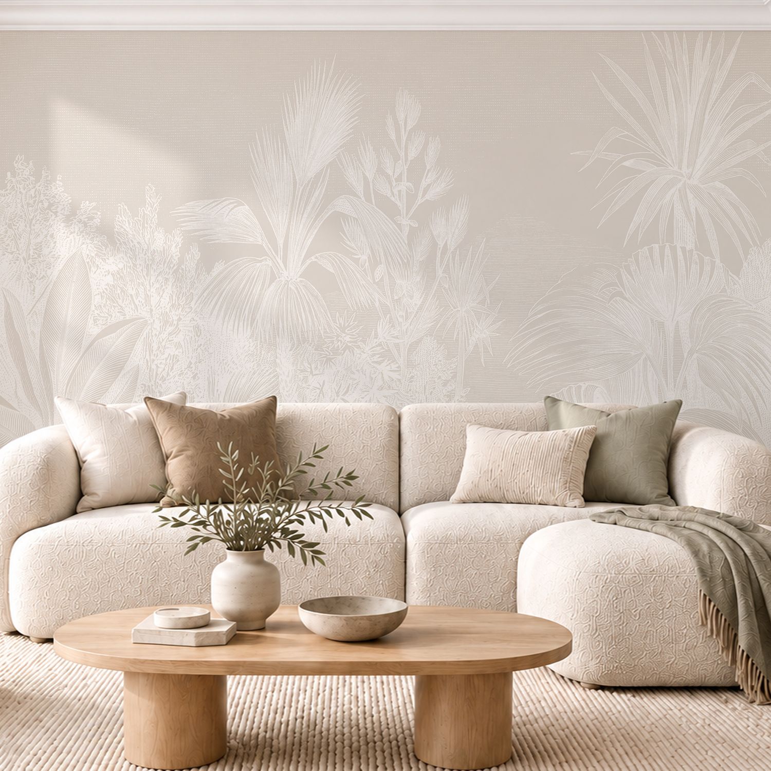 Vintage Tropical Removable Wallpaper II (colour options)