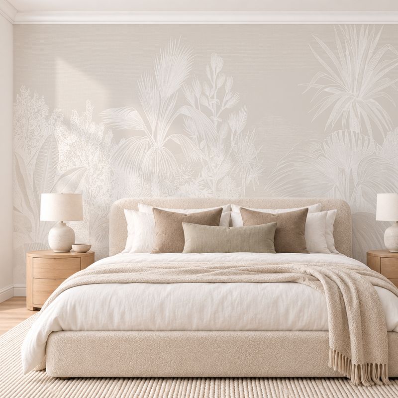 Vintage Tropical Removable Wallpaper II (colour options)