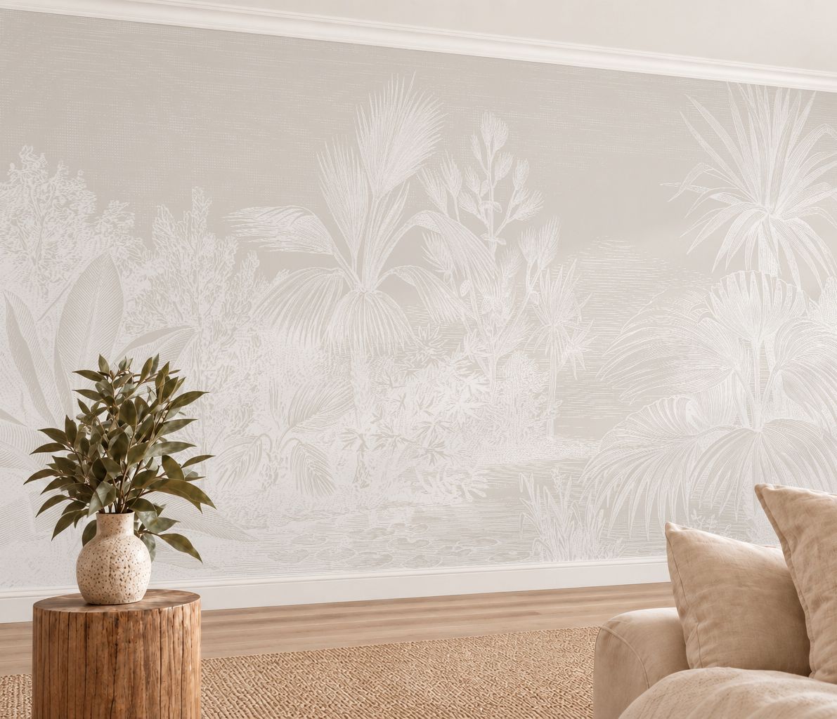 Vintage Tropical Removable Wallpaper II (colour options)