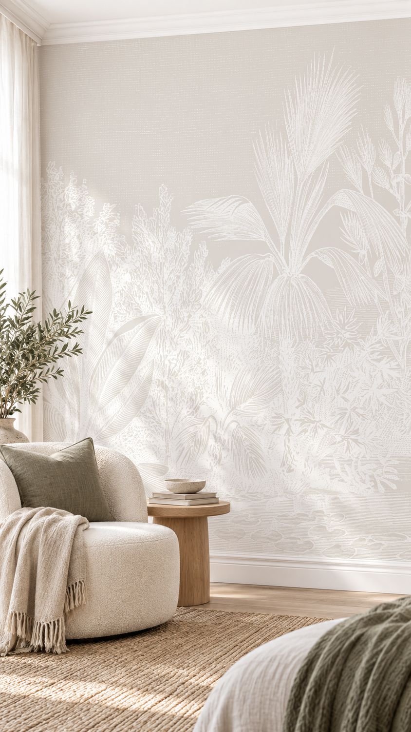 Vintage Tropical Removable Wallpaper II (colour options)