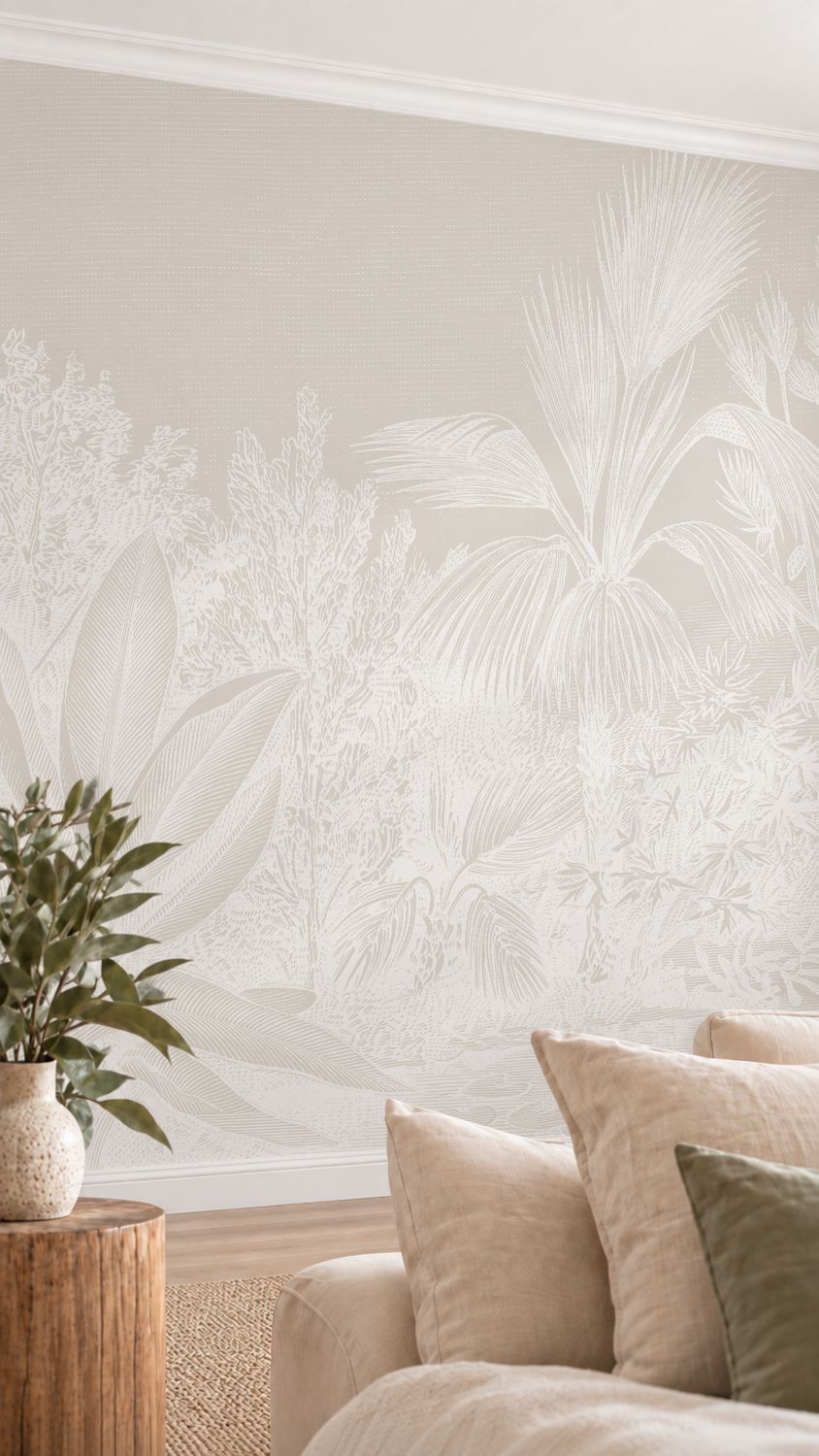 Vintage Tropical Removable Wallpaper II (colour options)