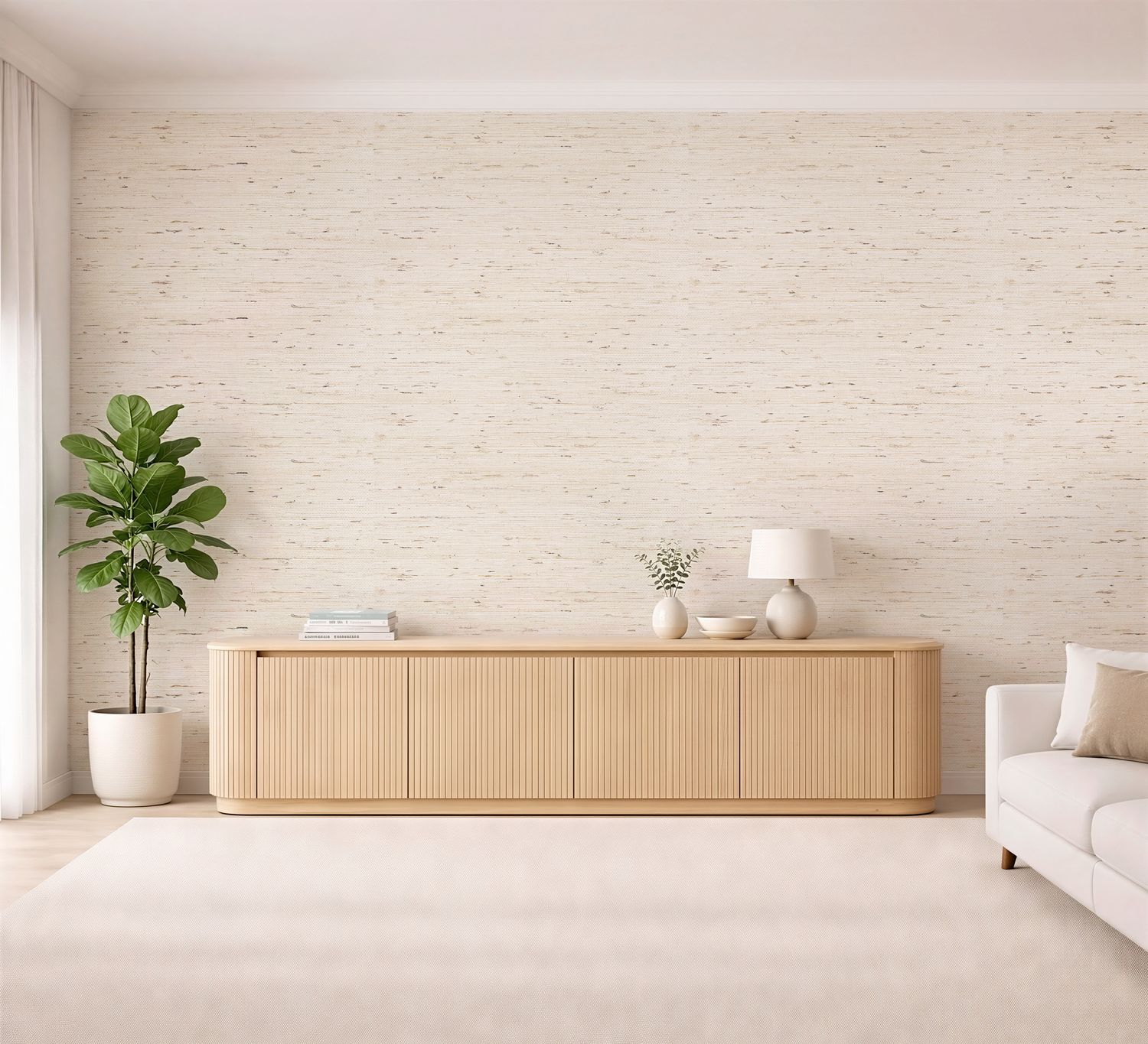 Seagrass (Grasscloth Look) Removable Wallpaper - colour options
