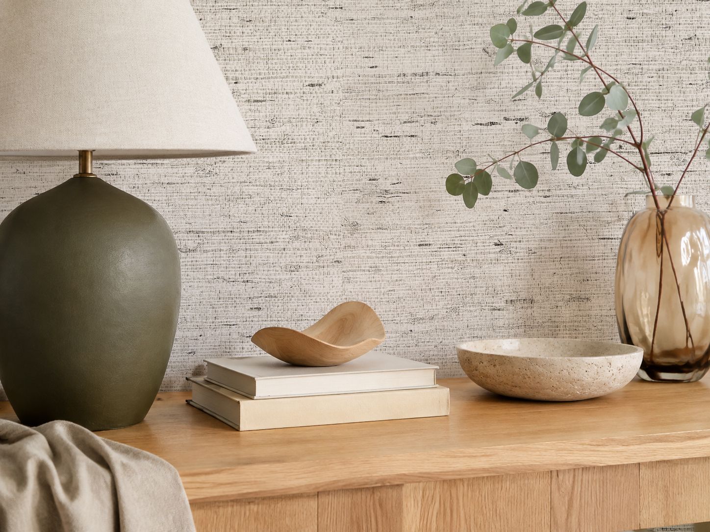 Seagrass (Grasscloth Look) Removable Wallpaper - colour options